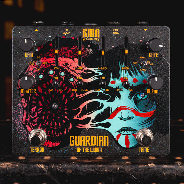 【ジャンク⠀】KMA MACHINES GUARDIAN OF THE WURM KMA Machines Guardian of the Wurm Distortion Effect Pedal w/Box - Used