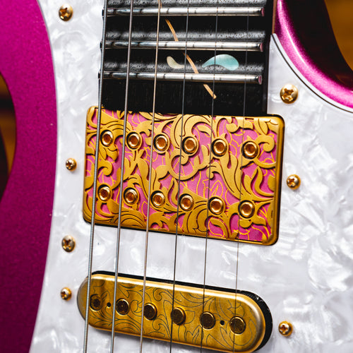 2020 Ibanez Steve Vai Signature PIA3761 Electric Guitar, Panther Pink w/ OHSC - Used