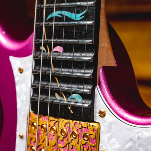2020 Ibanez Steve Vai Signature PIA3761 Electric Guitar, Panther Pink w/ OHSC - Used
