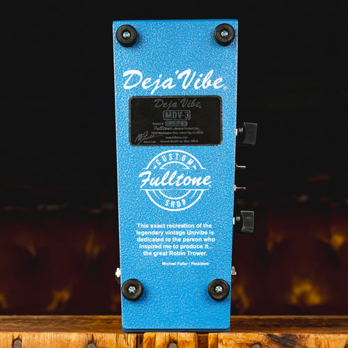 Fulltone Custom Shop Deja Vibe MDV-3 V2 Chrous/Vibrato Effect Pedal w/ Box & PSU - Used