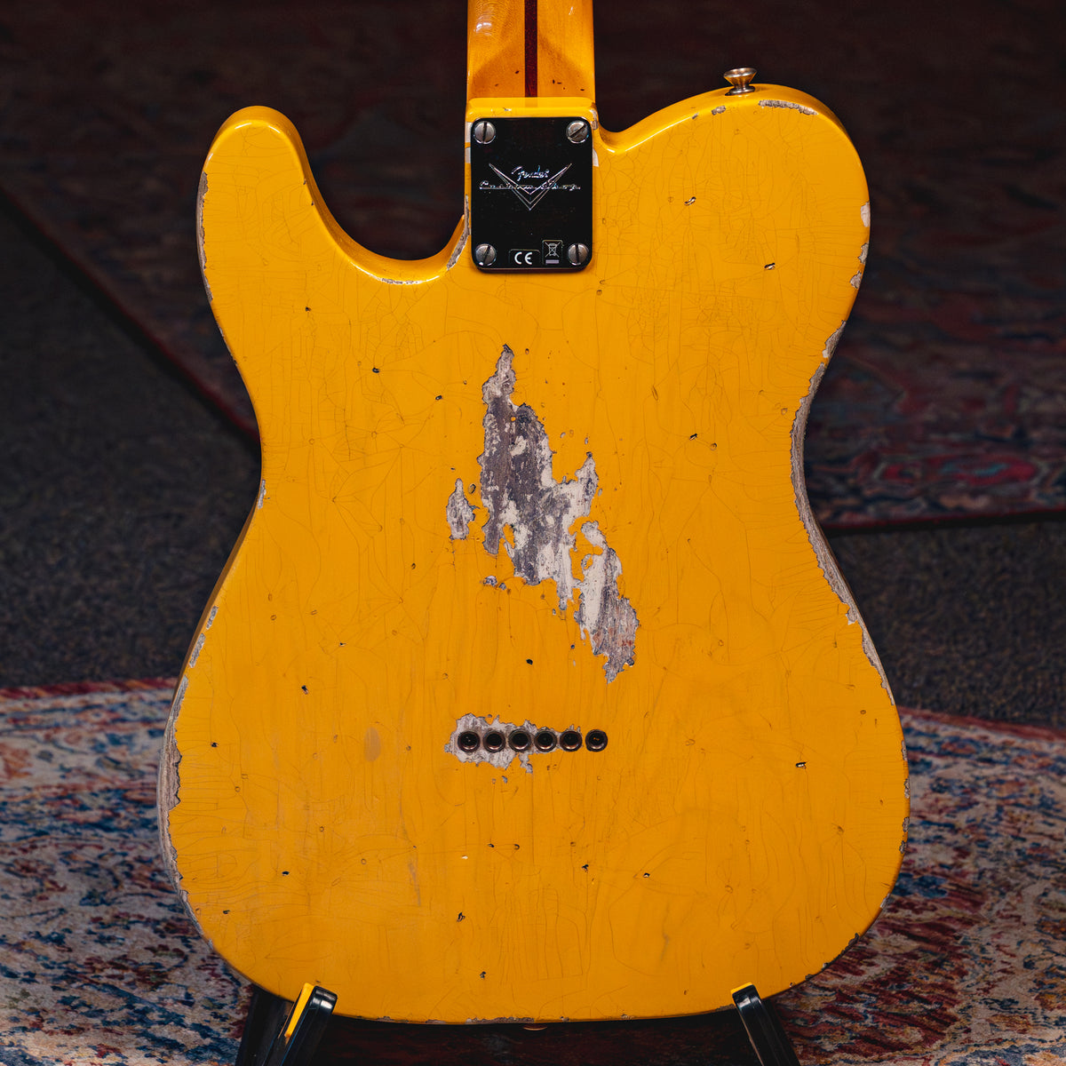 2023 Fender Custom Shop '52 Telecaster Heavy Relic Electric Guitar, Aged Nocaster Blonde - Used