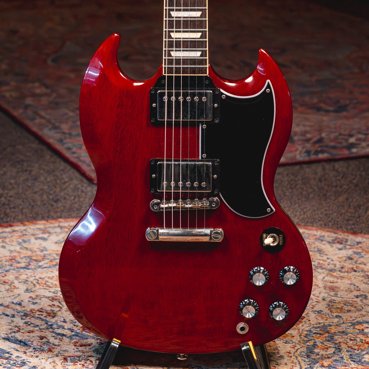 2021 Gibson SG Standard '61 Strop Bar Electric Guitar, Vintage Cherry w/OHSC - Used