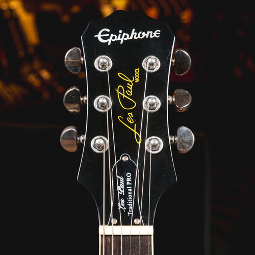 2014 Epiphone Les Paul Traditional Pro Electric Guitar, Metallic Gold w/ Gig Bag - Used