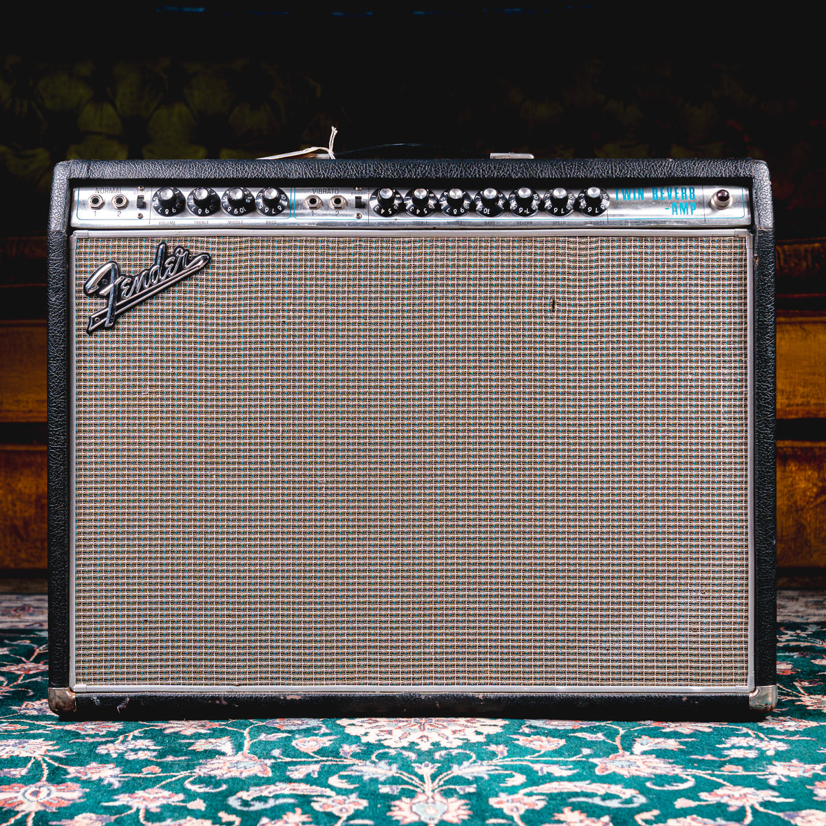 1968 Fender Twin Reverb 85W 2x12 Guitar Combo Amplifier - Used
