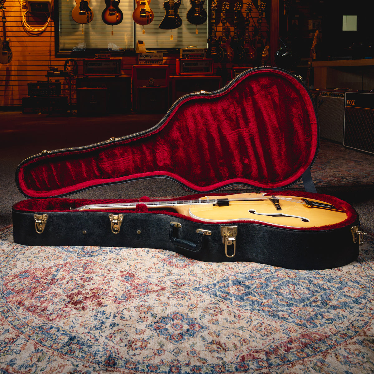1993 Heritage Golden Eagle Hollowbody Electric Guitar, Natural w/ OHSC - Used