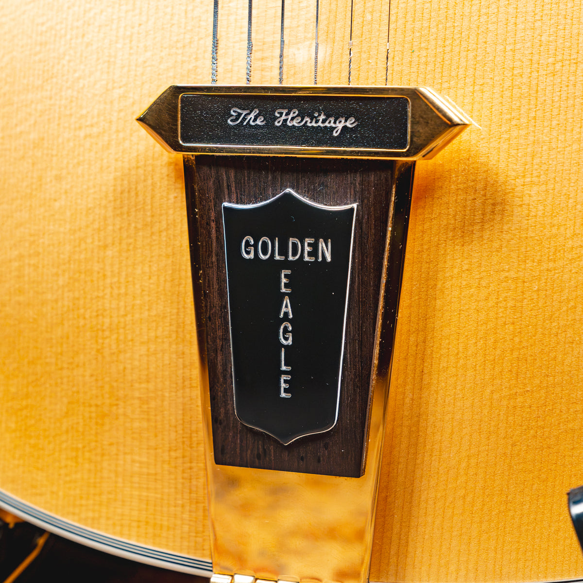 1993 Heritage Golden Eagle Hollowbody Electric Guitar, Natural w/ OHSC - Used