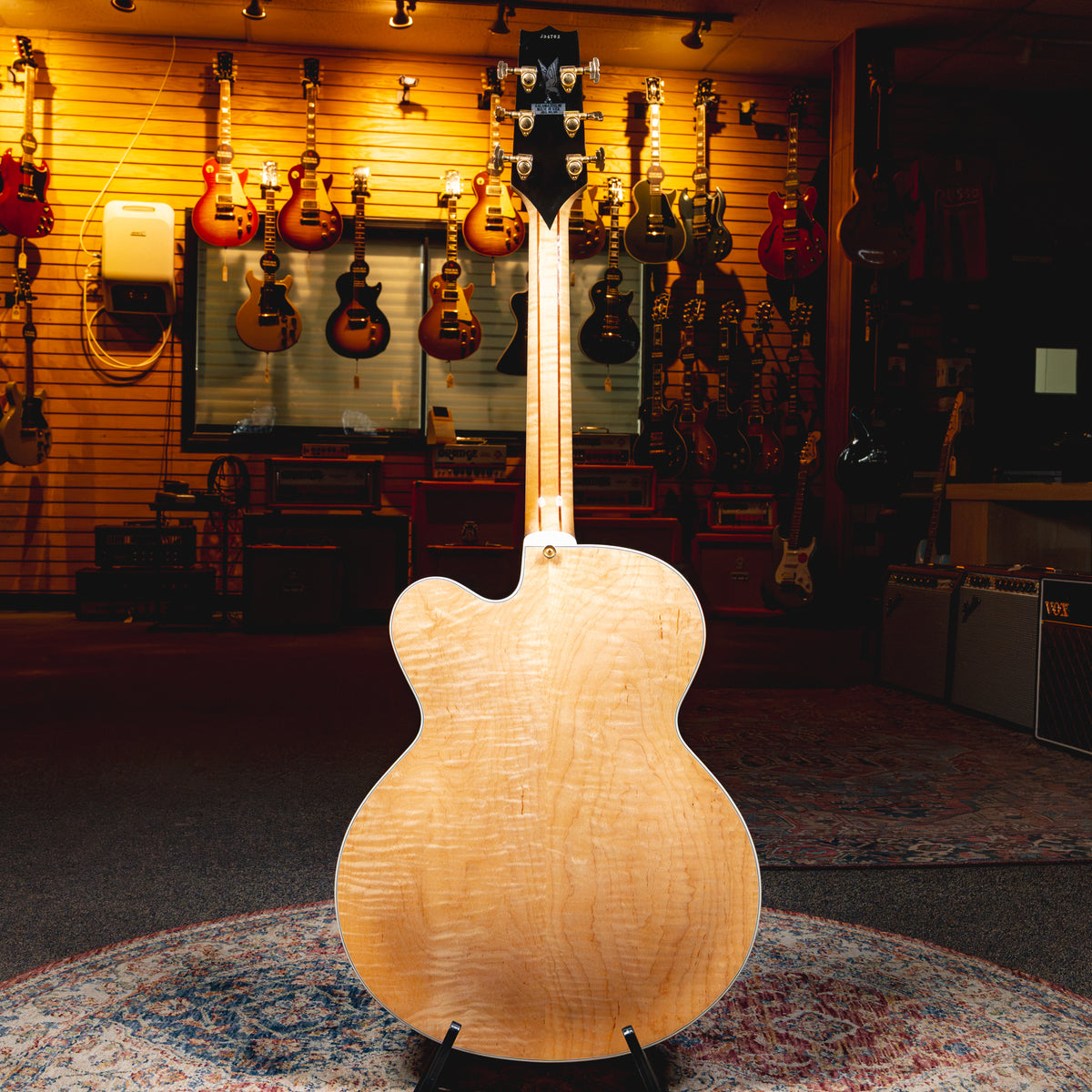 1993 Heritage Golden Eagle Hollowbody Electric Guitar, Natural w/ OHSC - Used
