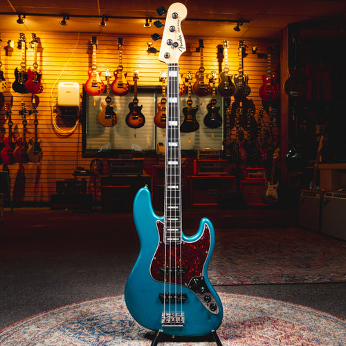 2017 Fender American Elite Jazz Bass, Ocean Turquoise w/ OHSC - Used
