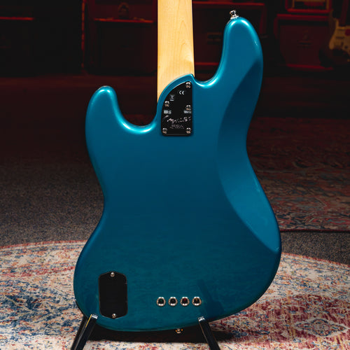 2017 Fender American Elite Jazz Bass, Ocean Turquoise w/ OHSC - Used
