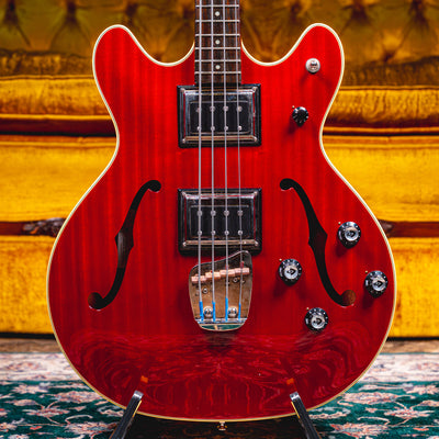 2017 Guild Starfire II Semi-Hollow Bass Guitar, Cherry w/ HSC - Used