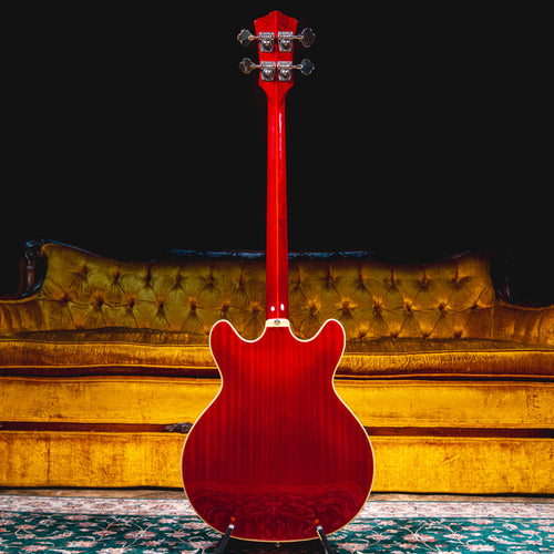 2017 Guild Starfire II Semi-Hollow Bass Guitar, Cherry w/ HSC - Used