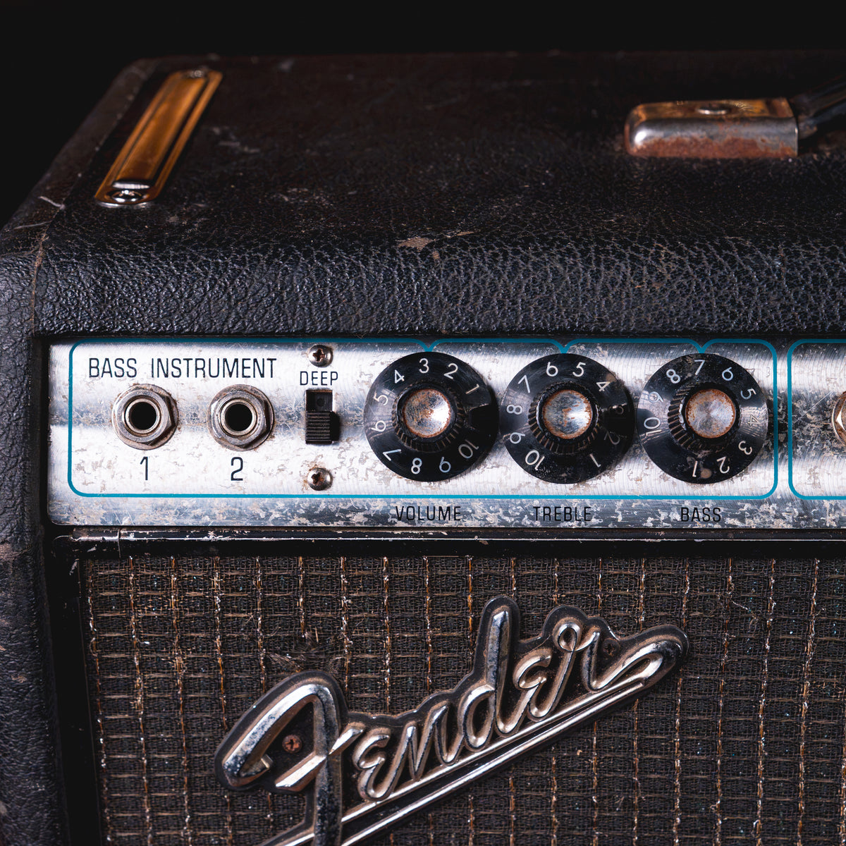 1969 Fender Bassman 50W Tube Amplifier Head, Silver Drip Edge - Used