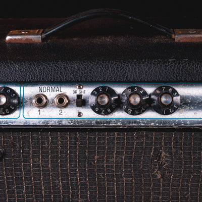 1969 Fender Bassman 50W Tube Amplifier Head, Silver Drip Edge - Used