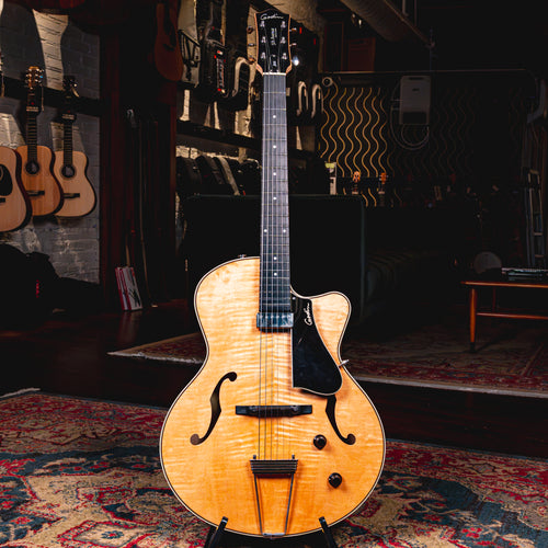 2010s Godin 5th Avenue Jazz Hollow Body Electric Guitar, Natural w/ Soft Case - Used