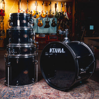 Tama Imperialstar 5-Piece Drum Kit, Black w/ Hardware & Cymbals - Used