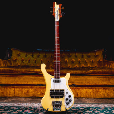 1992 Rickenbacker 4001V63 Bass Guitar, White w/ OHSC - Used