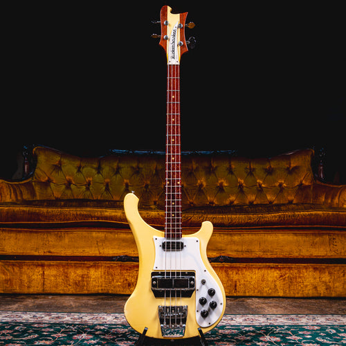 1992 Rickenbacker 4001V63 Bass Guitar, White w/ OHSC - Used