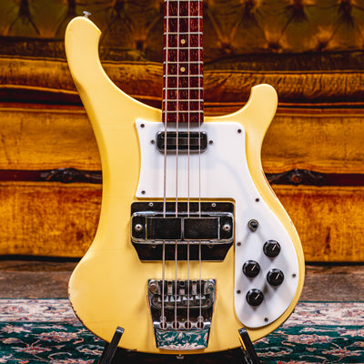 1992 Rickenbacker 4001V63 Bass Guitar, White w/ OHSC - Used