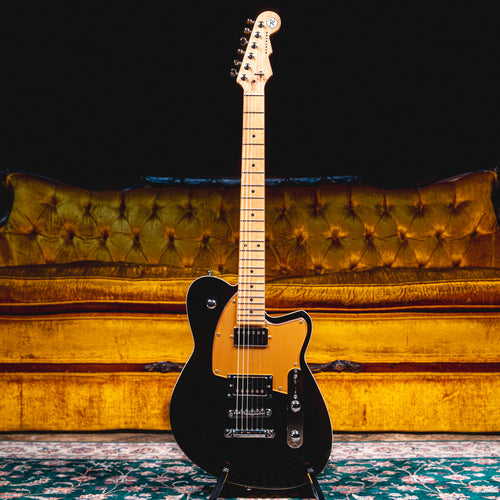 2024 Reverend Charger HB Electric Guitar, Midnight Black - Used