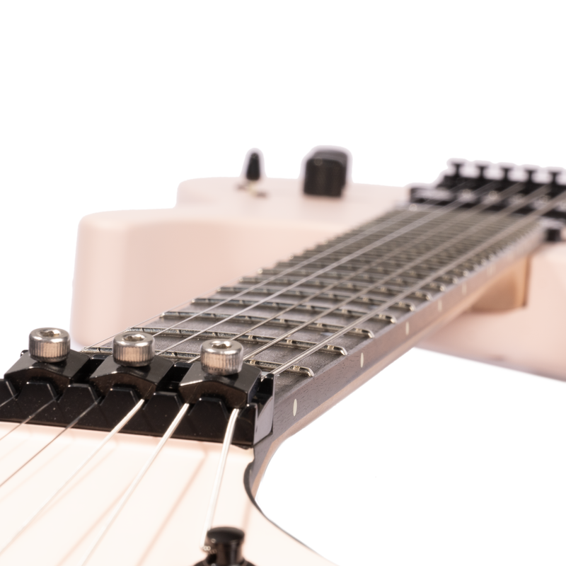 Jackson American Series Virtuoso, Streaked Ebony Fingerboard, Satin Shell Pink