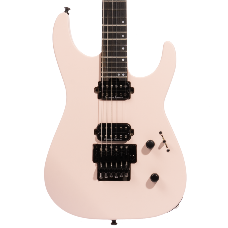 Jackson American Series Virtuoso, Streaked Ebony Fingerboard, Satin Shell Pink