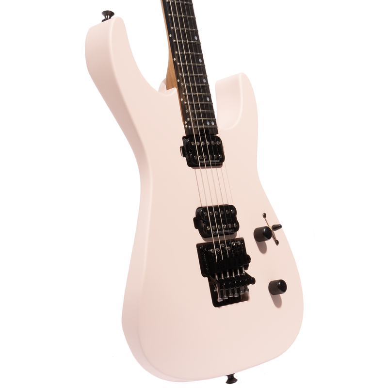 Jackson American Series Virtuoso, Streaked Ebony Fingerboard, Satin Shell Pink