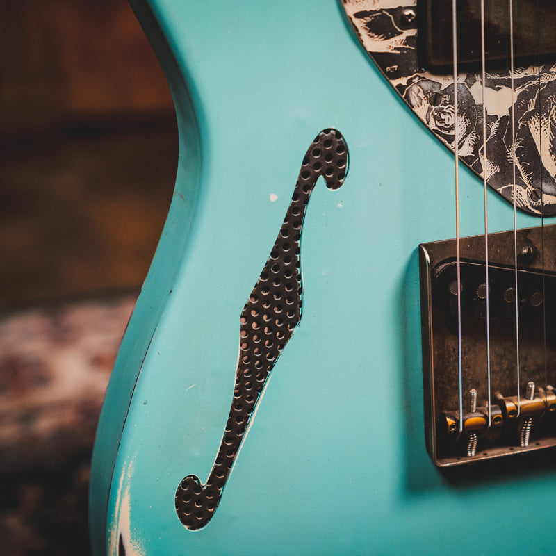 Trussart Steelcaster Electric Guitar, Daphne Blue w/ OGB - Used