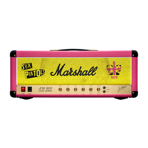 Marshall JCM 800 Sex Pistols 50th Anniversary Half Stack, Pink/Yellow