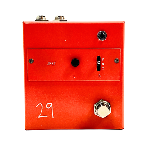 29 Pedals JFET Boost Effect Pedal, Russo Music Highlighter Orange