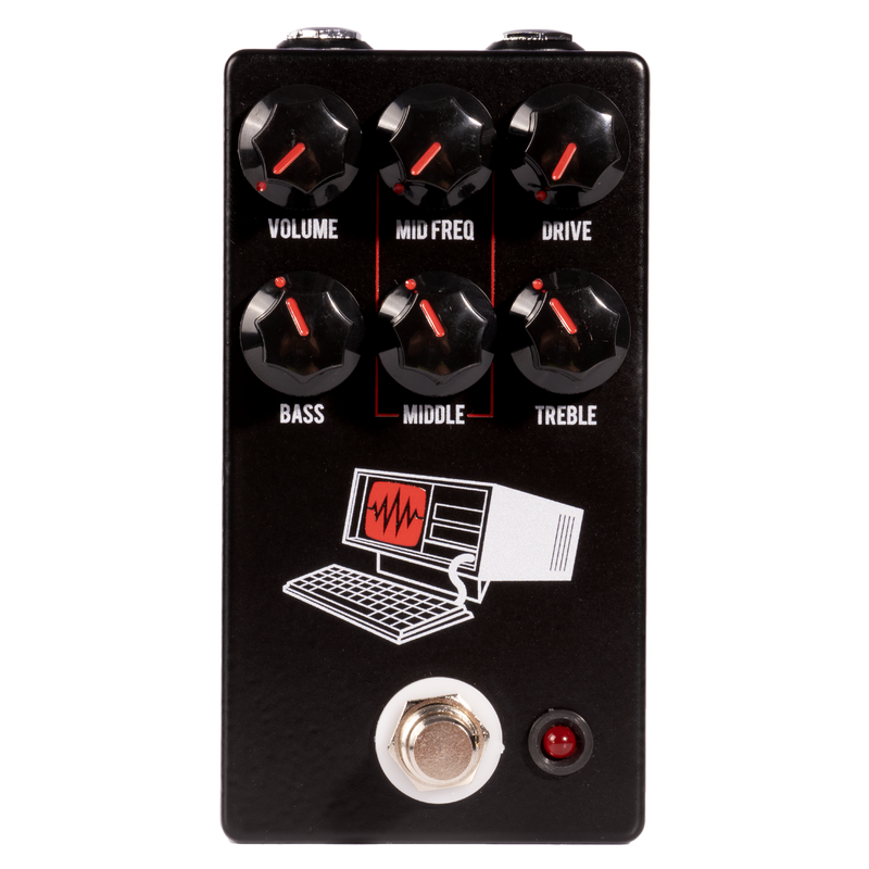 JHS The Hard Drive Distortion Effect Pedal, Black