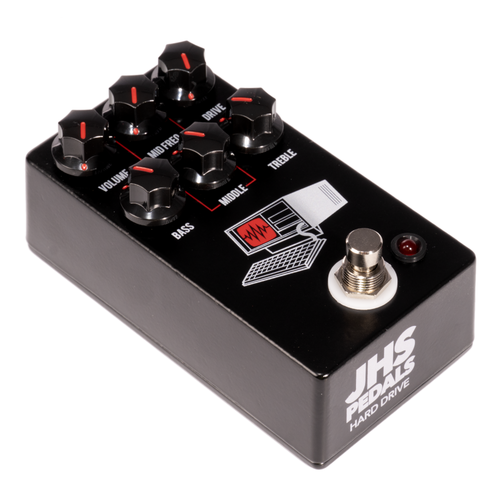JHS The Hard Drive Distortion Effect Pedal, Black JHS The Hard Drive Distortion Effect Pedal, Black