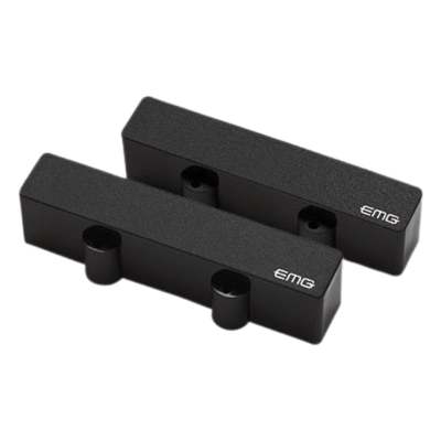 EMG Active Ceramic Jazz Bass Pickup Set, Black