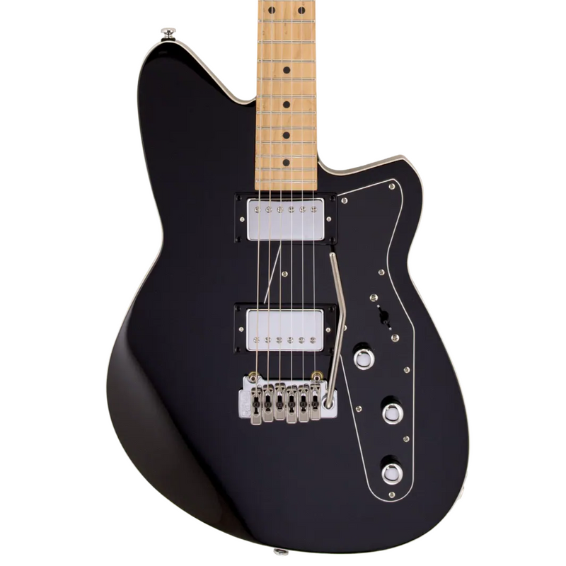 Reverend Jetstream HB Electric Guitar, Roasted Maple Neck & Fingerboard, Midnight Black