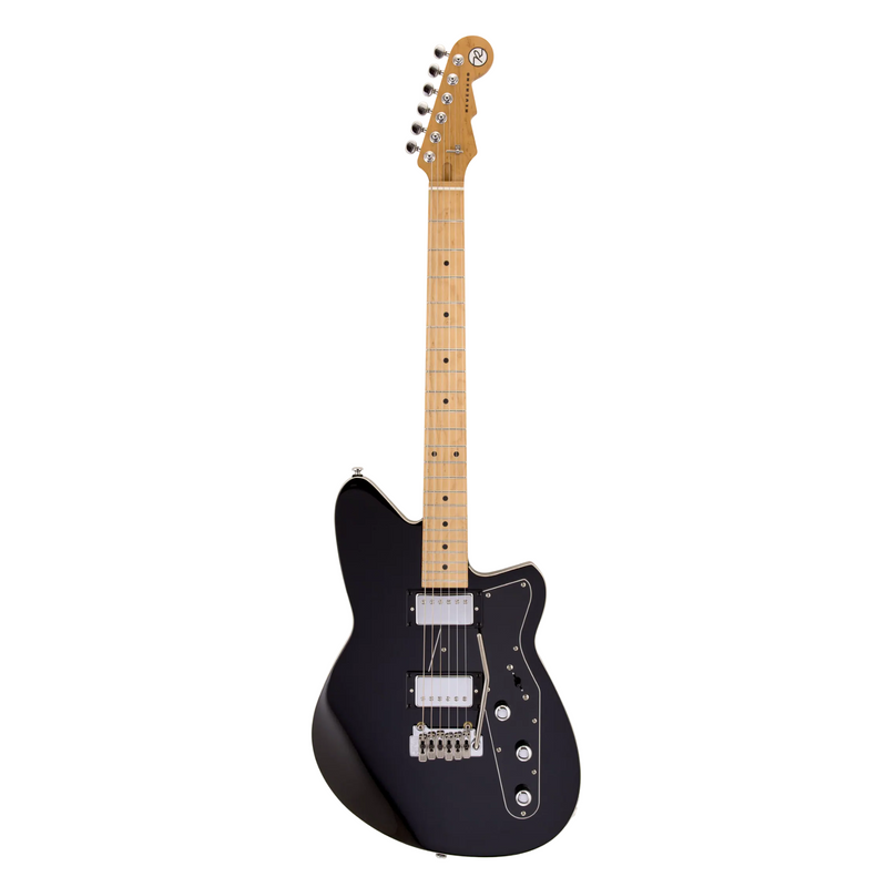 Reverend Jetstream HB Electric Guitar, Roasted Maple Neck & Fingerboard, Midnight Black