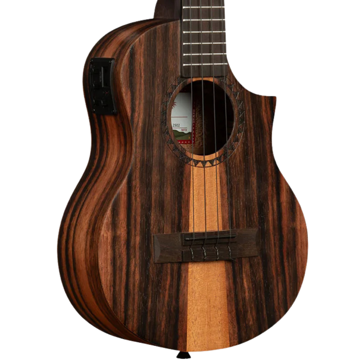 Kala Amara Tri-Top Tenor Ukulele w/ Cutaway and EQ, Satin Nautral