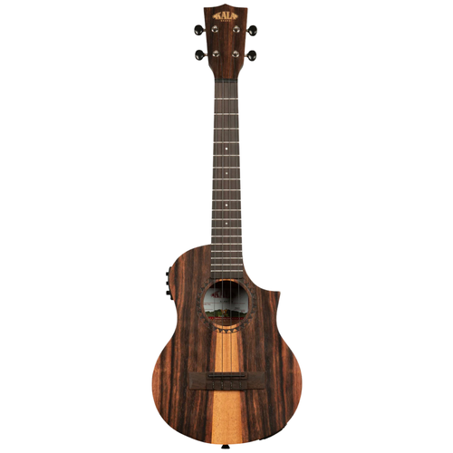 Kala Amara Tri-Top Tenor Ukulele w/ Cutaway and EQ, Satin Nautral