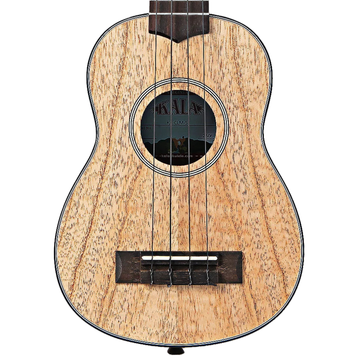 Kala Cape Lilac Mahogany Soprano Ukulele w/ Gig Bag, Satin Natural