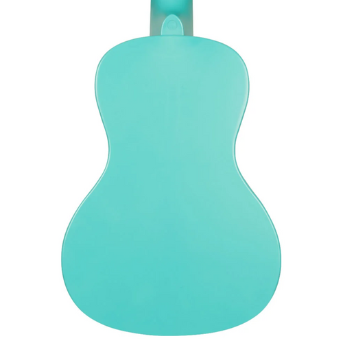 Kala Recycled Waterman Concert Ukulele, Matte Aqua Mist Glow-in-the-Dark w/ Tote