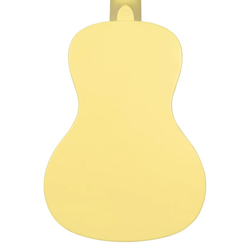 Kala Recycled Waterman Concert Ukulele, Matte Starlight Yellow Glow-in-the-Dark w/ Tote Bag