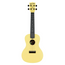 Kala Recycled Waterman Concert Ukulele, Matte Starlight Yellow Glow-in-the-Dark w/ Tote Bag