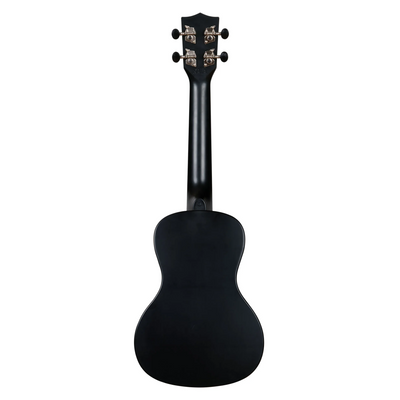 Kala Recycled Waterman Concert Ukulele, Matte Black Sand w/ Tote Bag