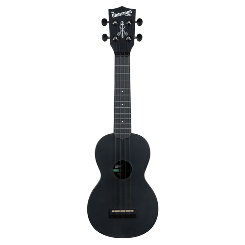 Kala Recycled Waterman Soprano Ukulele, Matte Black Sand w/ Tote Bag