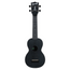 Kala Recycled Waterman Soprano Ukulele, Matte Black Sand w/ Tote Bag