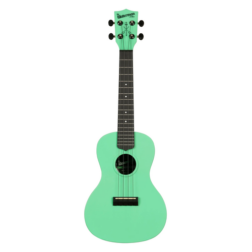 Kala Recycled Waterman Concert Ukulele, Matte Sea Foam Green w/ Tote Bag