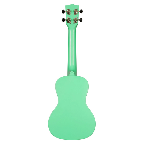 Kala Recycled Waterman Concert Ukulele, Matte Sea Foam Green w/ Tote Bag