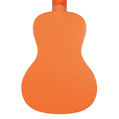Kala Recycled Waterman Concert Ukulele, Matte Sunset Orange w/ Tote Bag