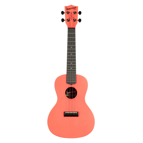 Kala Recycled Waterman Concert Ukulele, Matte Pink Dusk w/ Tote Bag