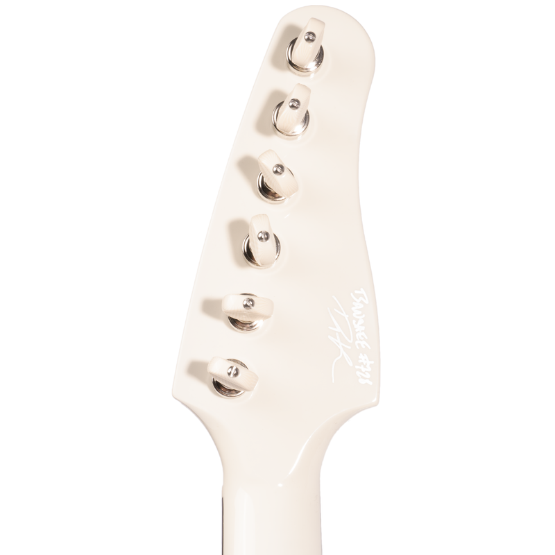 Kauer Banshee Standard Electric Guitar, Olympic White w/MONO Gig Bag