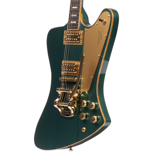 Kauer Banshee Standard Electric Guitar, Bigsby Vibrato, Rally Green Metallic w/MONO Gigbag
