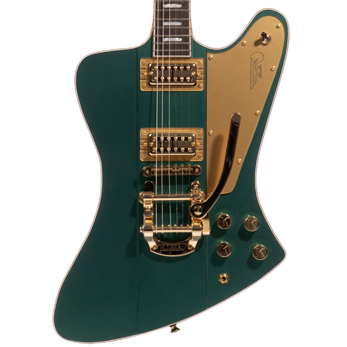 Kauer Banshee Standard Electric Guitar, Bigsby Vibrato, Rally Green Metallic w/MONO Gigbag